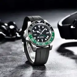 PAGANI DESIGN 40mm GMT Men's Mechanical Watches 100M Waterproof Top Brand Sapphire Glass Stainless Steel Business Men's Watch