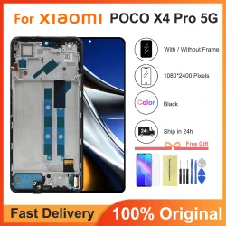 6.67'' Original For Xiaomi Poco X4 Pro 5G 2201116PG LCD With Touch Screen Digitizer Assembly For Poco X4Pro 5G LCD Replacement