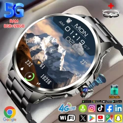 5G/4G Full Netcom 8GB+128GB RAM Smart Watch 1.95 inch 720*720 AMOLED 2100mah Battery 900W Camera GPS WIFI Google APPS Smartwatch