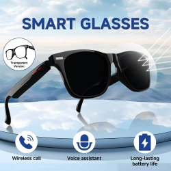 LAXASFIT New Smart Wireless Bluetooth Glasses TWS Listen to music and answer phone calls Men Women Fashion Sunglasses Eyeglasses