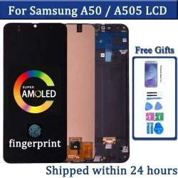 Super Amoled For Samsung A50 A505 A505F A505FN A505GN A505FM LCD Display with Touch Screen Digitizer Assembly