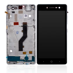Black Mobile Phones Lcd Display Touch Screen Digitizer Panel Assembly For ZTE Blade A521 Lcd Screen With Frame Replacement