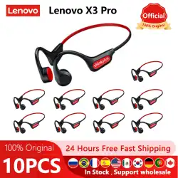 Original Lenovo X3 Pro Bone Conduction Wireless Bluetooth 5.3 Headphone 10pcs / 5pcs / 2pcs Ear Hook Sports Earphones Wholesale