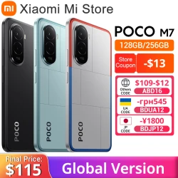 POCO M7 Global Version Smartphone 5G 6.9" 144Hz FHD+ DotDisplay 50MP Camera 7000mAh Battery 33W Fast ChargingNFC Snapdragon® 685