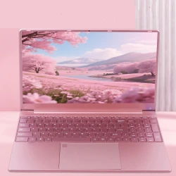 11th Intel Celeron N5095 Laptop - Windows 10/11, Up to 32GB RAM, 2TB SSD, 2.4G/5.0G WiFi, Bluetooth, Pink Keyboard