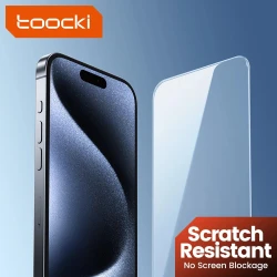 Toocki 3Pcs HD Tempered Glass For iPhone 15 14 13 12 Pro Max Screen Protector Full Glass Film For iPhone 15Plus Cover Protective