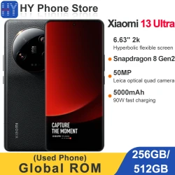 Global ROM Xiaomi 13 Ultra 256GB/512GB 50MP+32MP Camera Snapdragon 8 Gen 2 90W 5000mAh Battery  6.63 inch 2k Screen