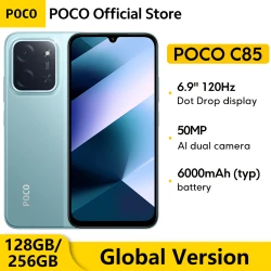 NEW POCO C85 Global Version Smartphone NFC MediaTek Helio G81-Ultra 6.9" Dot Drop Display 50MP Main Camera 6000mAh 33W Charging