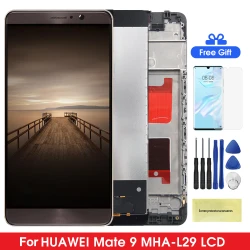 5.9'' Display IPS For Huawei Mate 9 LCD ,with Frame Touch Screen Digitizer Assembly For Mate9 LCD MHA-L29, MHA-L09, MHA-AL00 LCD
