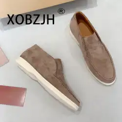 No Logo-Luxury Designer Warm Winter Boots 2025 New Men's Suede Leather Winter Trends Casual Flat Shoes Comfort Walking Shoes