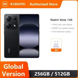 Global Version Xiaomi Redmi Note 14S Smartphone MTK Helio G99 200MP Camera 120Hz 6.67" AMOLED Display 67W Hyper Charge 5000mAh