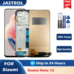 6.67" LCD For Xiaomi Redmi Note 12 4G 23021RAAEG 23021RAA2Y Lcd Display Digital Touch Screen with Frame for Redmi Note12 4G