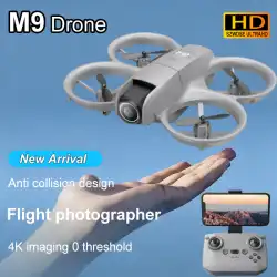 M9 Drone Mini 4K HD Dual Camera Aerial Photography Headless mode Optical Flow Positioning Stunt Roll Beginner Quadcopter Drone