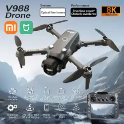 xiaomi V988 Drone 4K Professional 8K HD Dual Camera Remote control with large screen FPV Quadcopter 5G WIFI Foldable dron Mijia