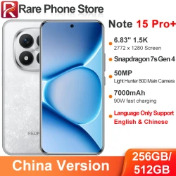 China Version Xiaomi Redmi Note 15 Pro+ 256GB/512GB Snapdragon 7s Gen 4 50MP+32MP Camera 6.83" 1.5K Display 90W 7000mAh Battery