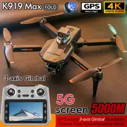 K919 MAX GPS Drone Professional 4K HD Camera 3-Axis Gimbal Obstacle Avoidance Brushless 5G WIFI Large Screen RC Quadcopter Toys