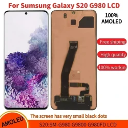 6.5'' AMOLED For Samsung Galaxy S20 LCD Display Touch Digitizer Assembly For S20 SM-G980F SM-G981B LCD