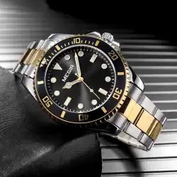 MEGIR Business Watch for Men with Quartz Movement Date Calendar Minimalist Stainless Steel Strap Wristwatch with Luminous Hands