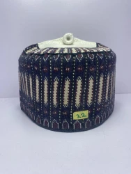 Zulum Blue Cap - Northern Nigerian Cultural Wear