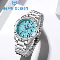 PAGANI DESIGN New Brand Luxury Mechanical Automatic Watch StainlessSteel Waterproof luminous Watch Date WaveDial watches for man