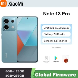 Global firmware Xiaomi Redmi Note 13 Pro 5G Smartphone 200MP OIS Camera Snapdragon 7s Gen 2 6.67" AMOLED used phone