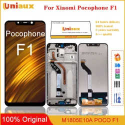6.18"Original For Xiaomi Pocophone F1 LCD Poco F1 LCD Display Touches Screen Digitizer Assembly For PocophoneF1 PocoF1 LCD