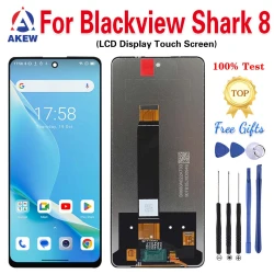 AKEW Original For BLACKVIEW Shark 8 LCD Display Touch Screen Digitizer New Blackview Shark8 Assembly Digitizer Replacement Parts