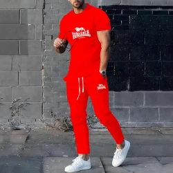 Summer hot selling men's suits sportswear men's fashion clothing  T-shirts pants two-piece sets casual wear streetwear