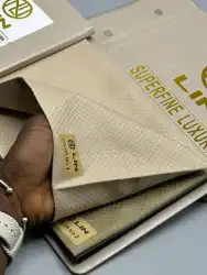 Superfine Luxury Men's Fabric - Beige & Olive