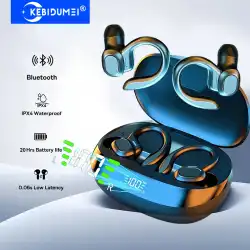 Open-Ear Earphones Ear Hook TWS Wireless Headsets Bluetooth Headphones HiFi Stereo Noise Reduction LED Display Sports Earbuds