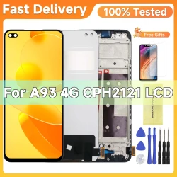 100% Tested for OPPO A93 4G for Oppo A93 LCD with Frame Display Touch Screen Digitizer Assembly Screen Replacement Part