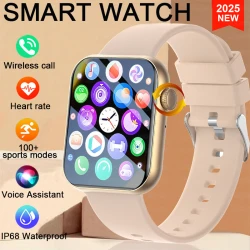 2025 New Smart Watch Full Touch Screen Bluetooth Call AI Voice Heart Rate Waterproof Watches Sports Bracelet Smartwatch Women