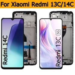 IPS LCD for Xiaomi Redmi 13C LCD Display Touch Screen Digitizer Assembly for Redmi 14C Pantalla Replacement for Redmi 13C 5G LCD