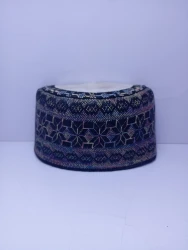 Original Handwoven Hausa Fulani Zawa Cap – Bangol Kindei Bama Style | Men’s Knitted Maiduguri Cap Sizeof 24 