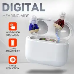 ITE Elderly Hearing Aid Rechargeable Deaf Digital Display The Listening Device Wireless Hearing Amplifier Invisible Hearing Aids