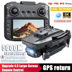 New Drone 8K Professional GPS HD Camera Drones 5G WIFI FPV Video 4k UAV 4.5 Inch Large Screen Remote Control RC Dron D25 PRO MAX