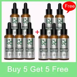 PURC Rosemary Oil Hair Loss Treatment Ginger Hair Growth Products for Men Women Smoothing Anti-Frizz Hair Care