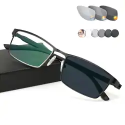 Titanium alloy Outdoor Photochromic Reading Glasses Men Sun Automatic Discoloration Presbyopia Hyperopia Glasse gafas de lectura