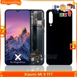 Super TFT Display For Xiaomi Mi 9 LCD Display Touch Screen Digitizer Assembly With Frame For Xiaomi Mi 9 Mi9 LCD Screen