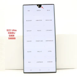 With defects For Samsung Galaxy S22 Ultra 5G S908U S908 S908B  LCD Display Touch Screen Digitizer Assembly Parts 100% testing