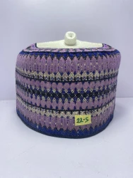 Purple Hausa Cap - Elegant African Fashion