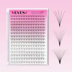 Veyes Inc NarrowPro Premade Fans Lashes Fans Veyelash 320 Fans 5D 8D 10D Slim Thin Pointy Base Soft Russian Volume Fans Lash