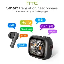 HTC NE40 Earphones Bluetooth V6 TWS Sports AI Translator Earbud Noise Reduction Wireless Headphones With Mic