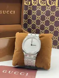 Gucci Men's Stainless Steel Watch with Iconic GG Dial