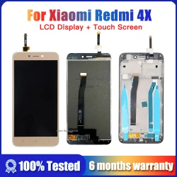 New 5.0" Original LCD For Xiaomi Redmi 4X Display Touch Screen Digitizer Assembly With Frame For Redmi 4x Replacement Parts