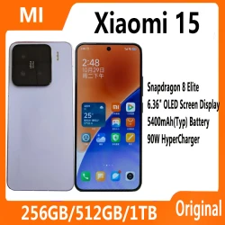 Original Xiaomi 15 Smartphone Snapdragon 8 Elite Leica 50MP OIS Camera 5400mAh Battery 90W Hyper Charge 6.36" Display CN version