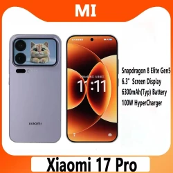 Xiaomi 17 Pro China Version Smartphone 6.3" Display Snapdragon 8 Elite 50MP Camera 6300mAh Battery 100W Hyper Charge