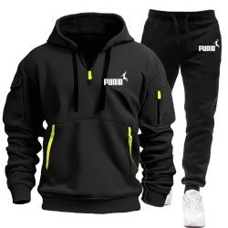 2024 Men Tracksuit Sweatshirt + Sweatpants Two Pieces Set Men's and Women's Sportswear Zipper Hoodies Loose Pullover Winter S-3X
