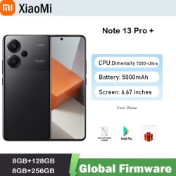 Global firmware Xiaomi Redmi Note 13 Pro + 5G Smartphone  120Hz 1.5K Curved Display 200MP Camera used phone