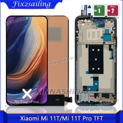 6.67" TFT For Xiaomi Mi 11T pro display Screen Touch Panel Digitizer 2107113SG For Xiaomi MI 11T lcd Display Replacement